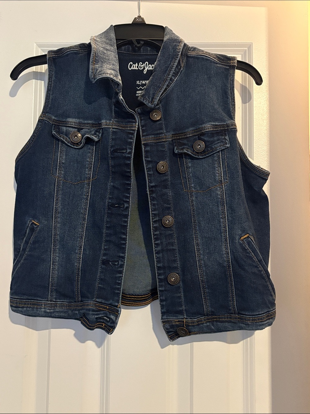 Cat & Jack Dark Indigo Denim Vest